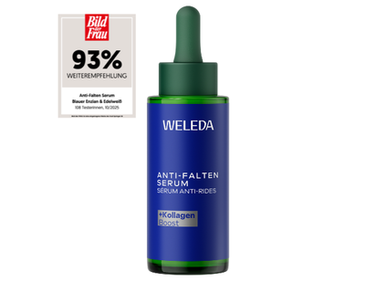 93% der Tester:innen empfehlen das Weleda Blauer Enzian & Edelweiß Anti-Falten Serum weiter!